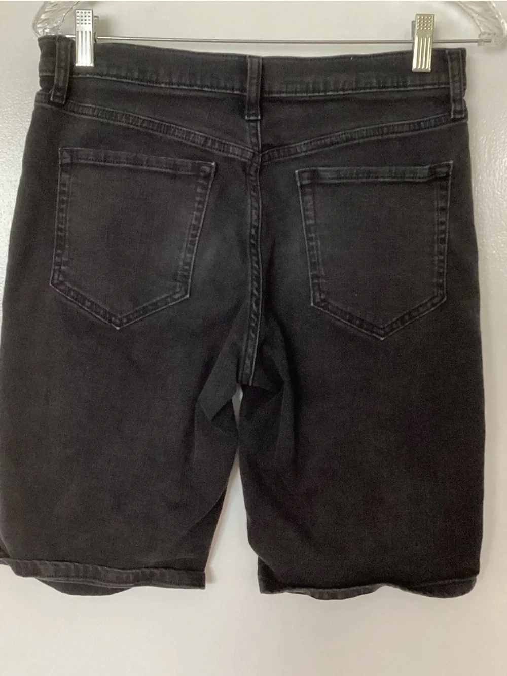 Amazon Essentials Men's Black Straight Denim Shorts